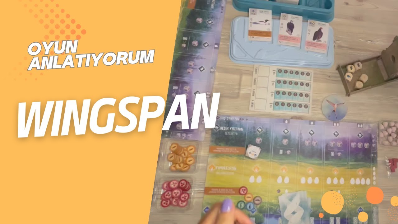 Oyun Anlatıyorum #2 - WINGSPAN Oyununu Kurallarını Anlatarak Oynuyoruz