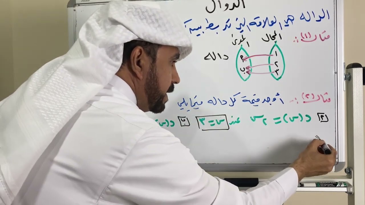الدوال لصف ثاني متوسط