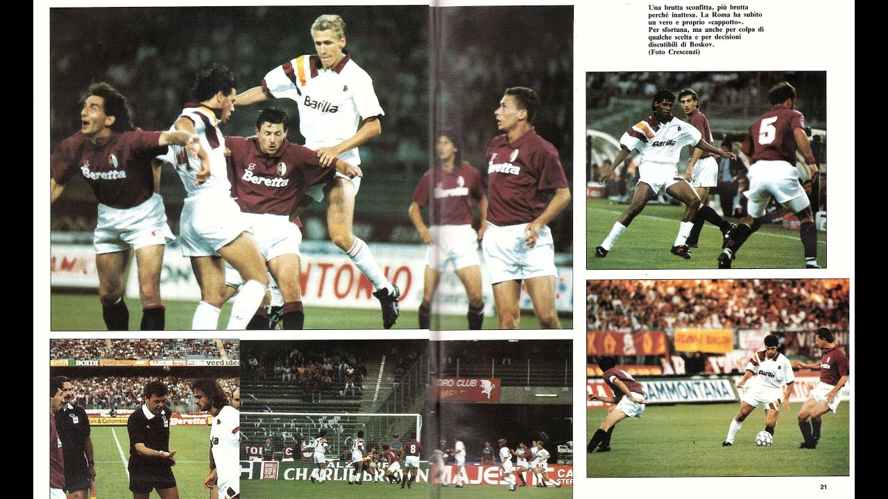 Torino-ROMA 3-0 Andata Finale Coppa Italia 12-06-1993