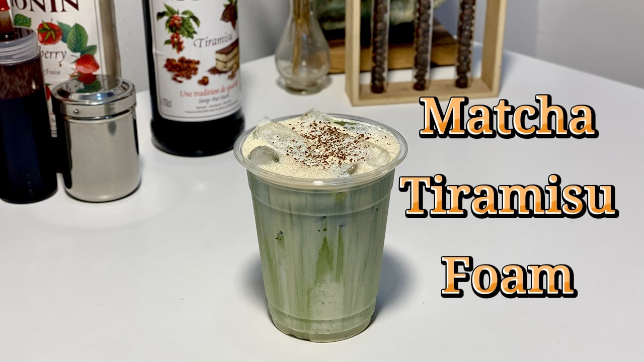 Cafe Vlog EP.1898 | Matcha Tiramisu Foam | Matcha Tiramisu | Tiramisu Foam
