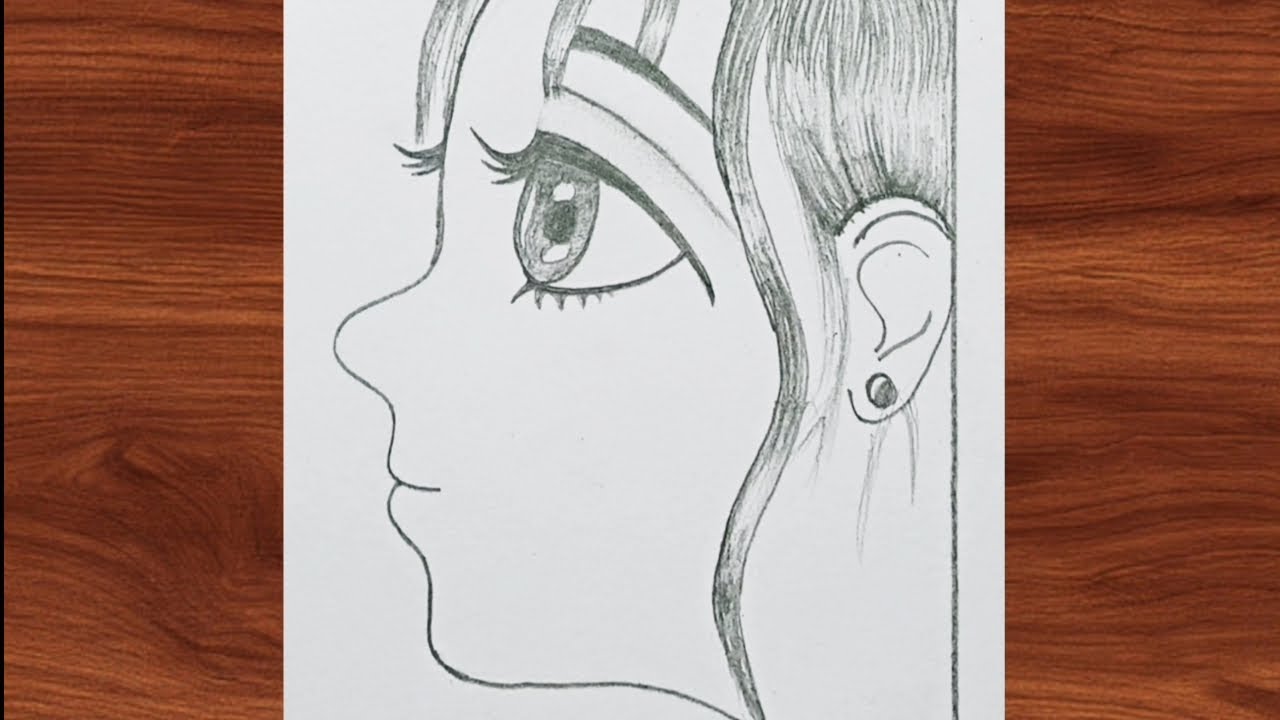 How to Draw a Beautiful Girl Side Face ✏️ | Pencil Sketch Step by Step | Easy Drawing Tutorial