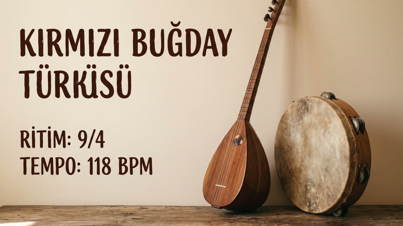 Kırmızı Buğday Türkü Ritimi 9\4 | BPM - 118 Bendir & Türkü Ritimi