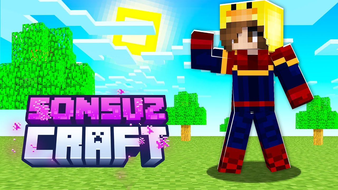 SONSUZCRAFT - CAPTAN MARVEL OLMAK - UZAYLILAR #4 - minecraft