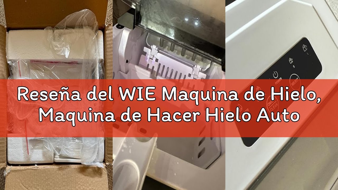 Reseña del WIE Maquina de Hielo, Maquina de Hacer Hielo Autolimpiable, 12Kg/24H, 2 Tamaños de Hielo,