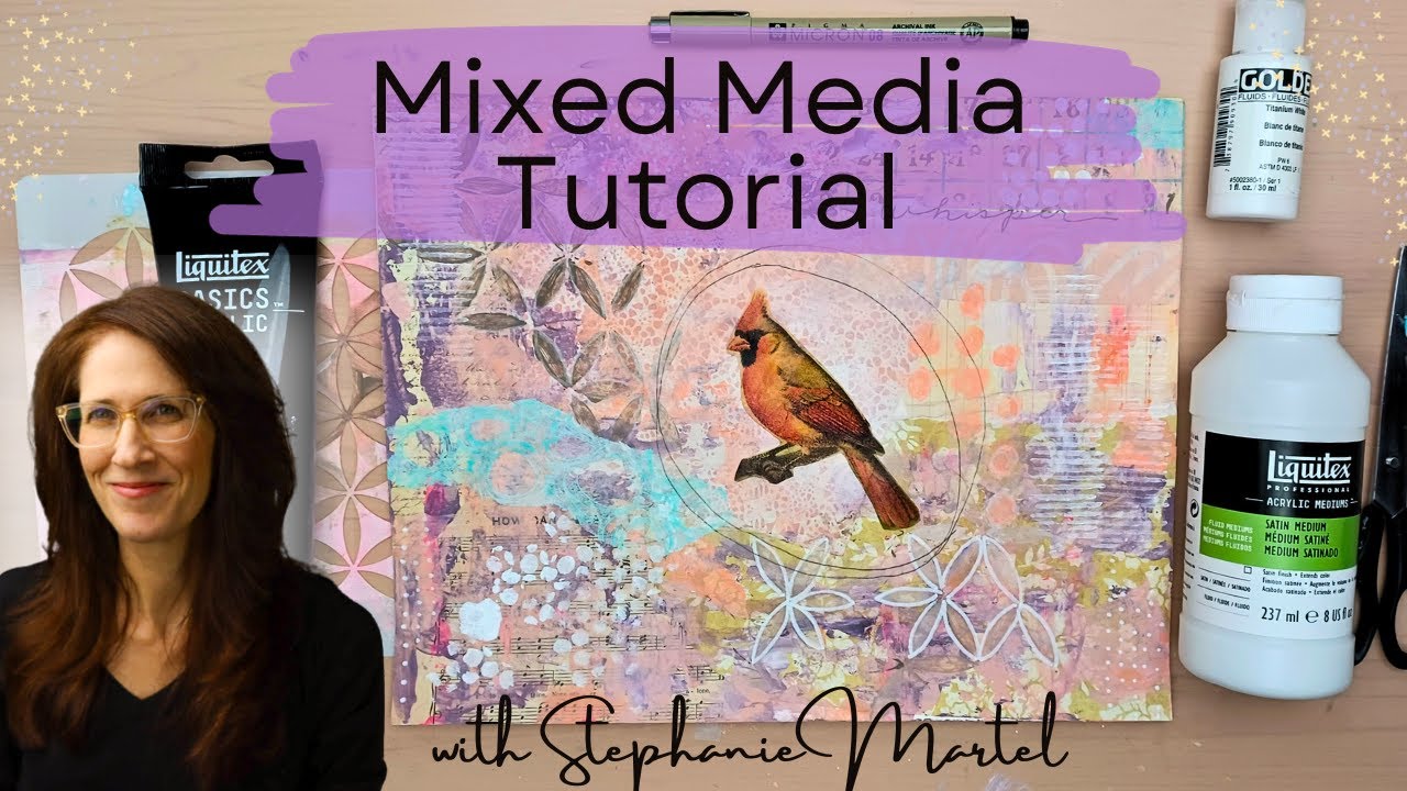 Mixed Media Art Collage Tutorial : Creating 