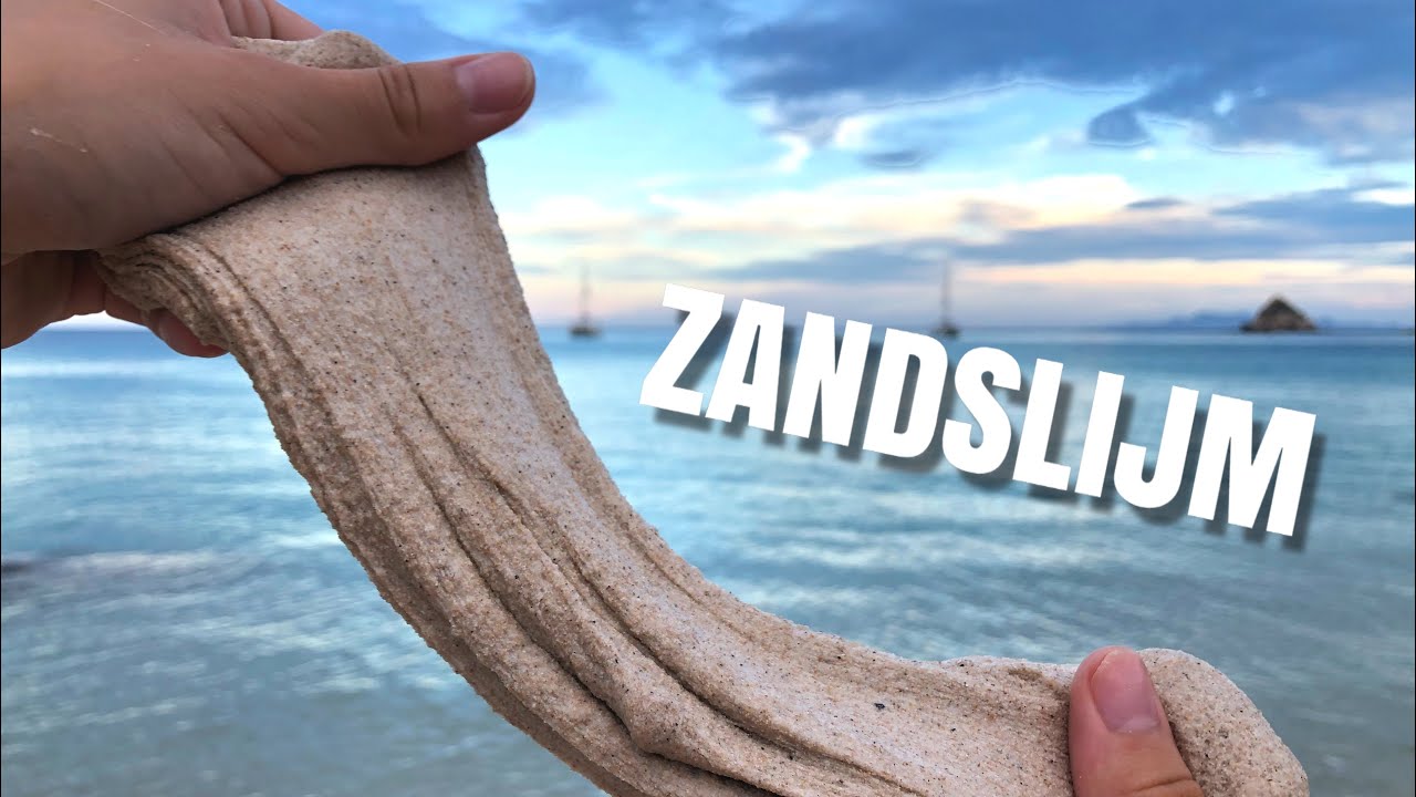 ZANDSLIJM maken op het strand in Thailand