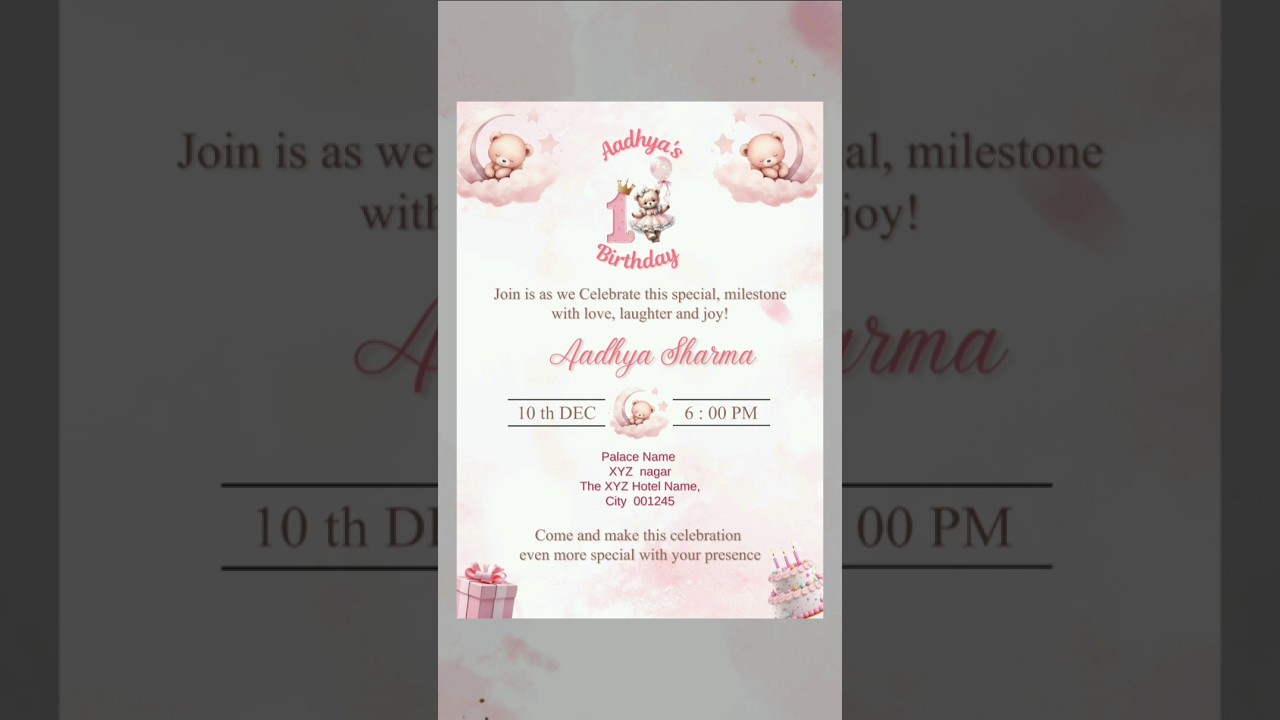 Creative Birthday Invitation Design in Canva 🎉 | Quick & Easy Tutorial #canva #invitationcard