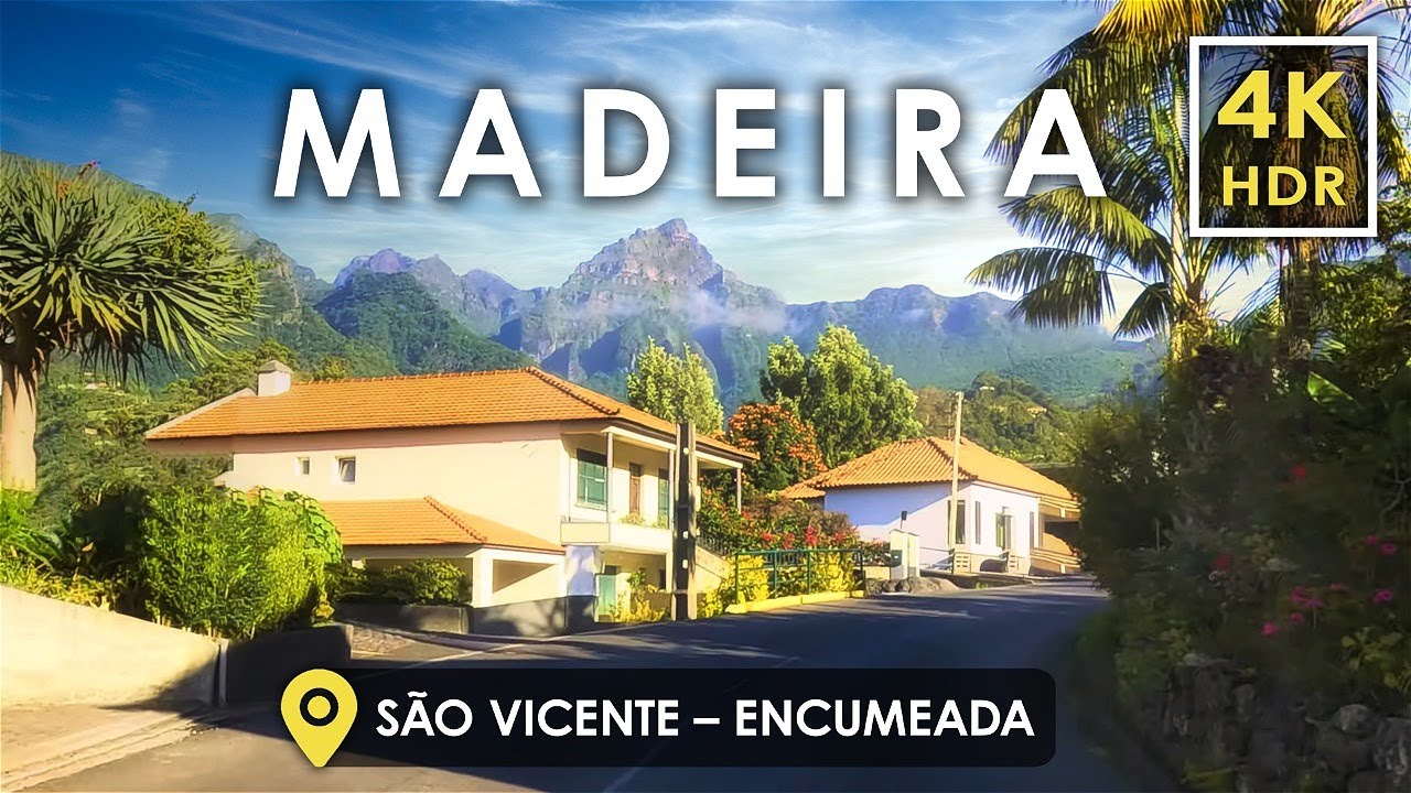 [4K HDR] Driving in Madeira, Portugal 🇵🇹 | São Vicente & Encumeada Road Trip - Sunset Drive