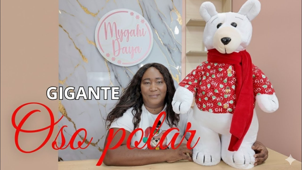 👉 “Cómo hacer un Oso Polar Gigante de 1 Metro 🐻❄️ | Decoración Navideña paso a paso”