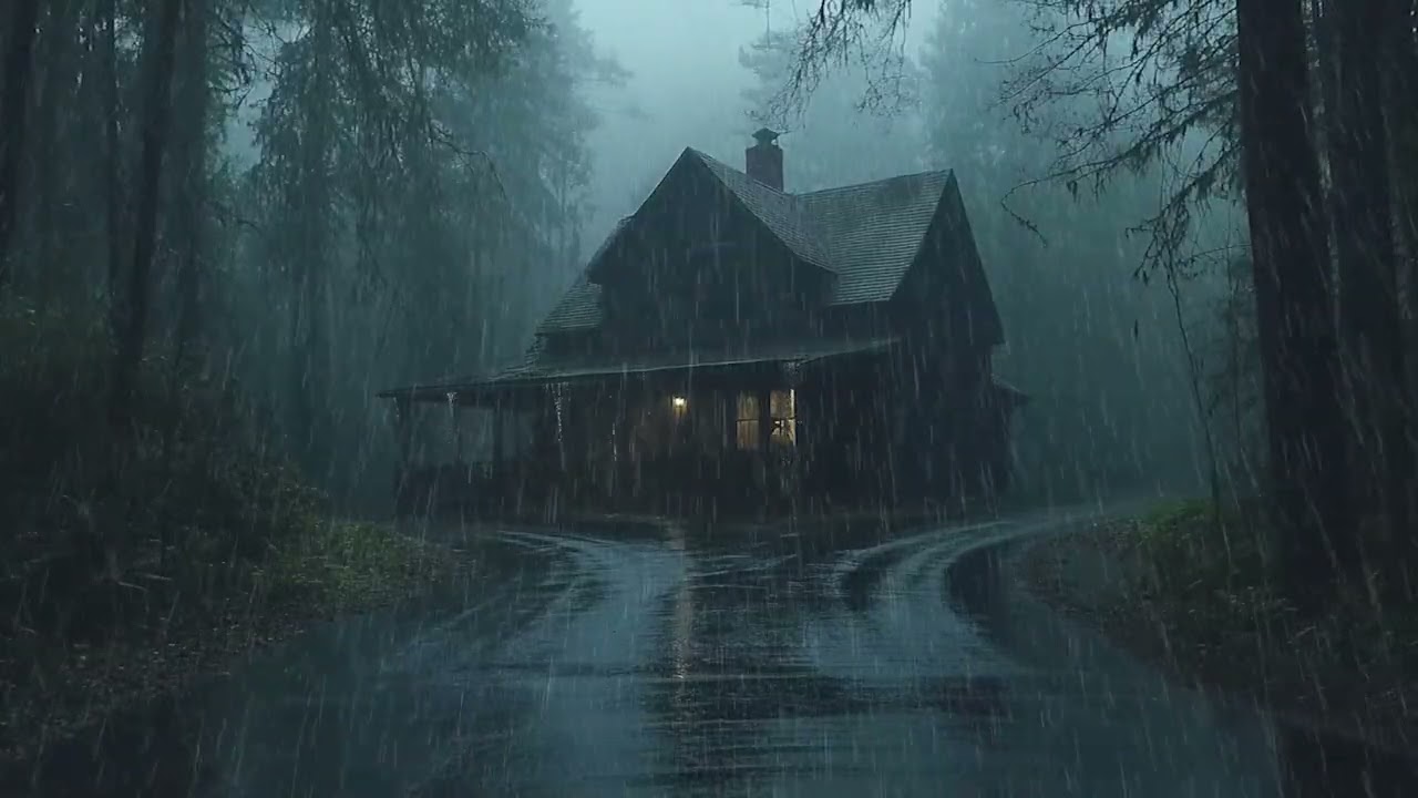 Sleep Better with Heavy Rain in the Forest | Say Goodbye to Insomnia and Anxiety with Natural Sounds