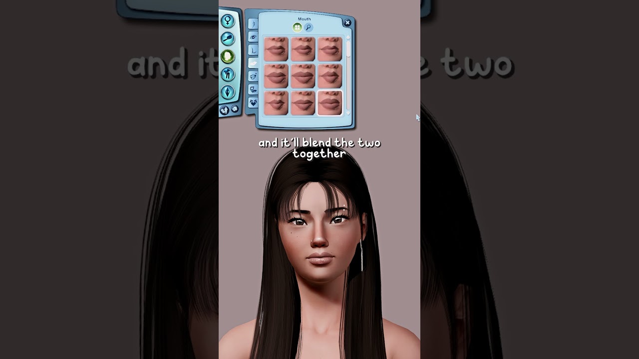 Крутой трюк в CAS для #thesims3, всё ещё открываю новое в этой игре спустя 15 лет #shorts
