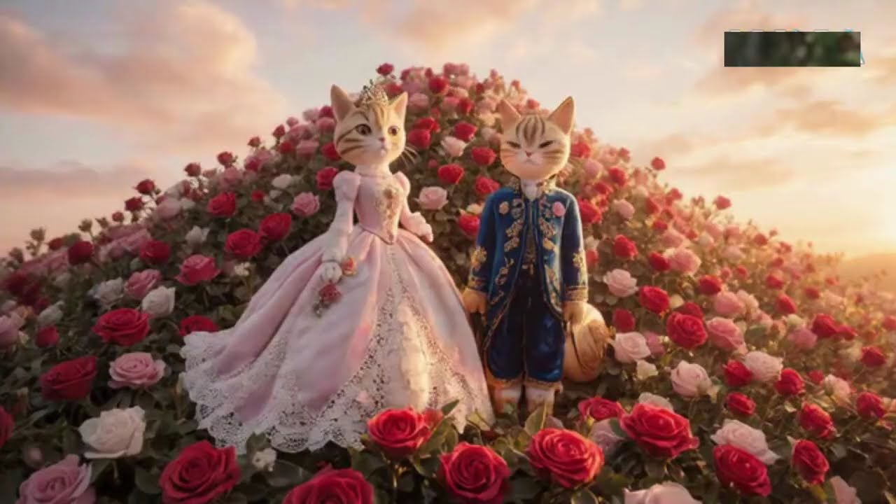 the sweetest romantic moment 🐱❤️