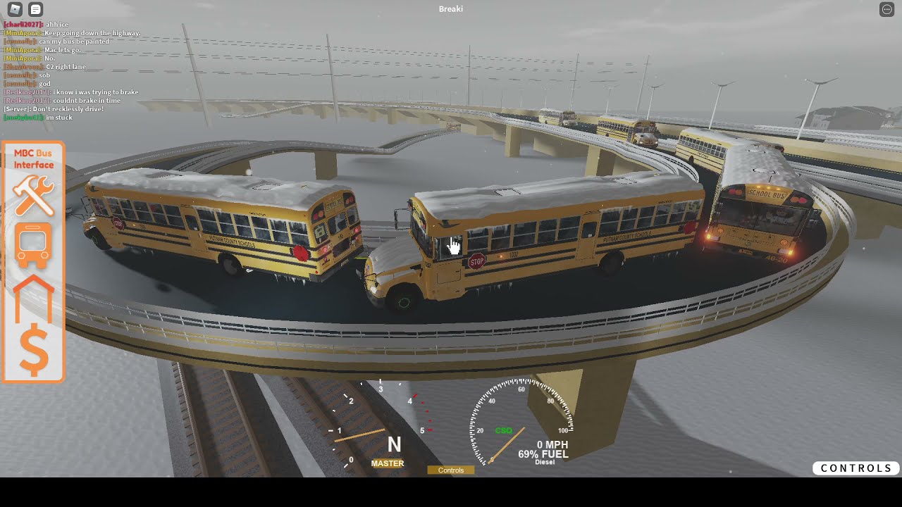 Roblox | Midwest Bus Company | 2021 Winter School Bus Parade