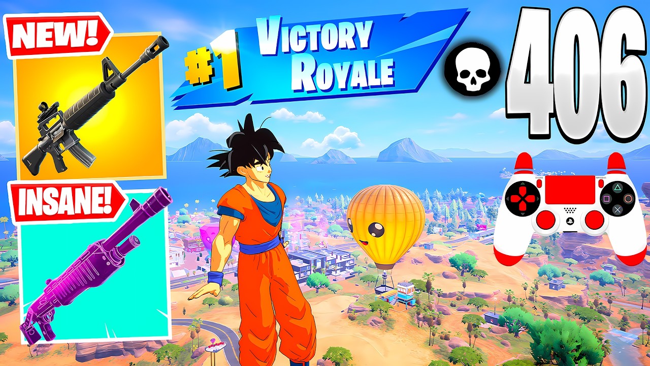 406 Elimination Solo vs Squads – Zero Build Chapter 7 Season 1