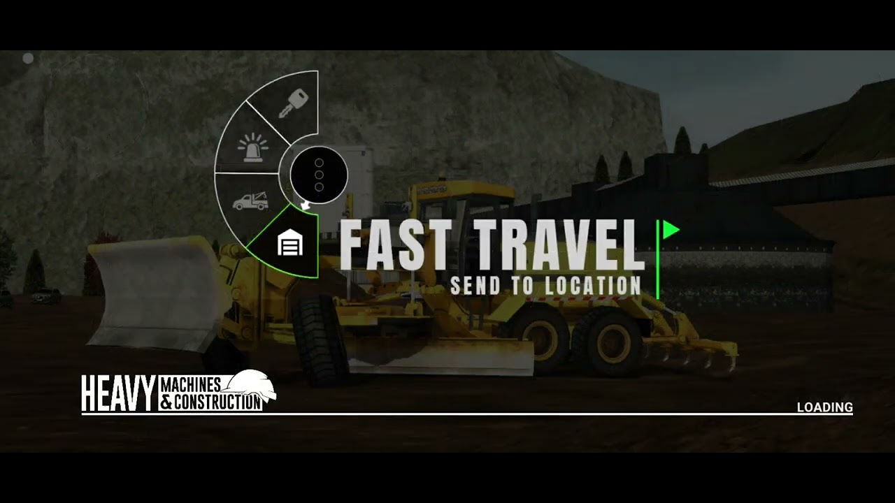 Heavy machines & construction walkthrough - Clean the parking area(2)