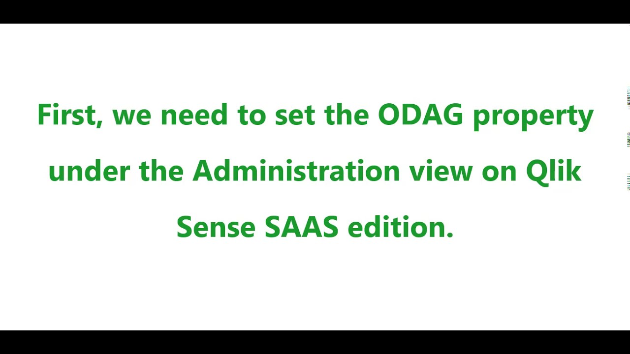 Qlik Sense - Simple ODAG Implementation in Qlik Sense SaaS Edition