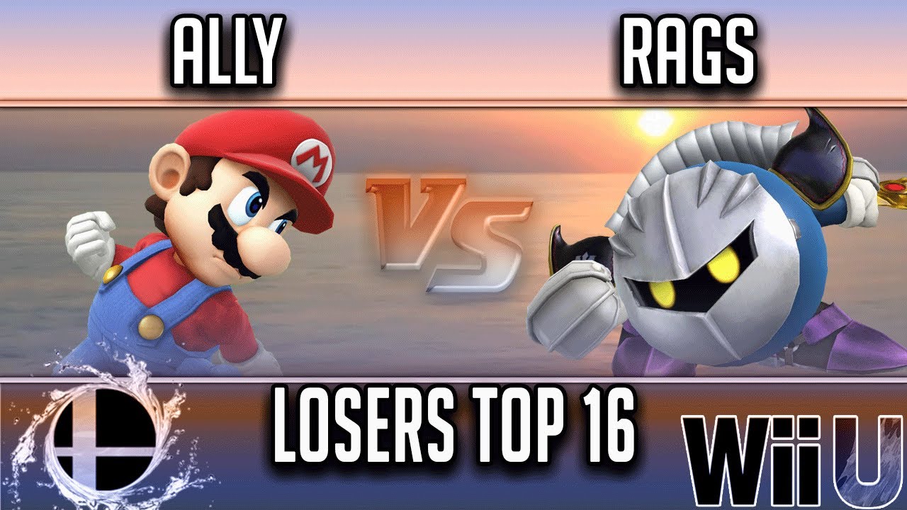 Smash'N'Splash 4  Losers Top 16 -  Ally (mario) vs  Rags (Meta Knight)