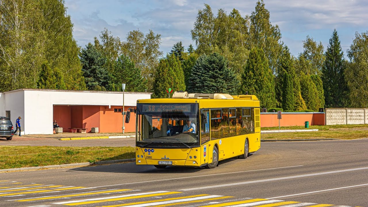 Минск. Поездка в автобусе МАЗ-203.069, Г/№ АС 1795-7, маршрут №44 (11.01.2026)