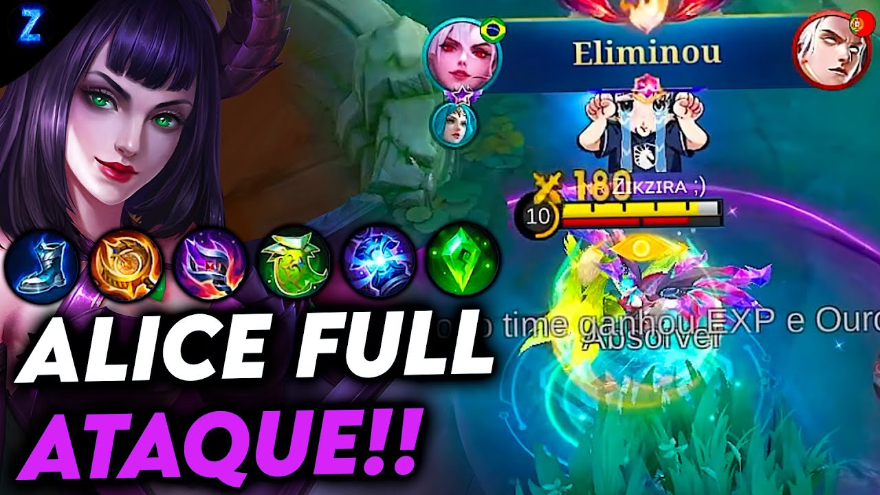 ALICE BUILD DE ATAQUE TOTAL - ALICE GAMEPLAY | Mobile Legends