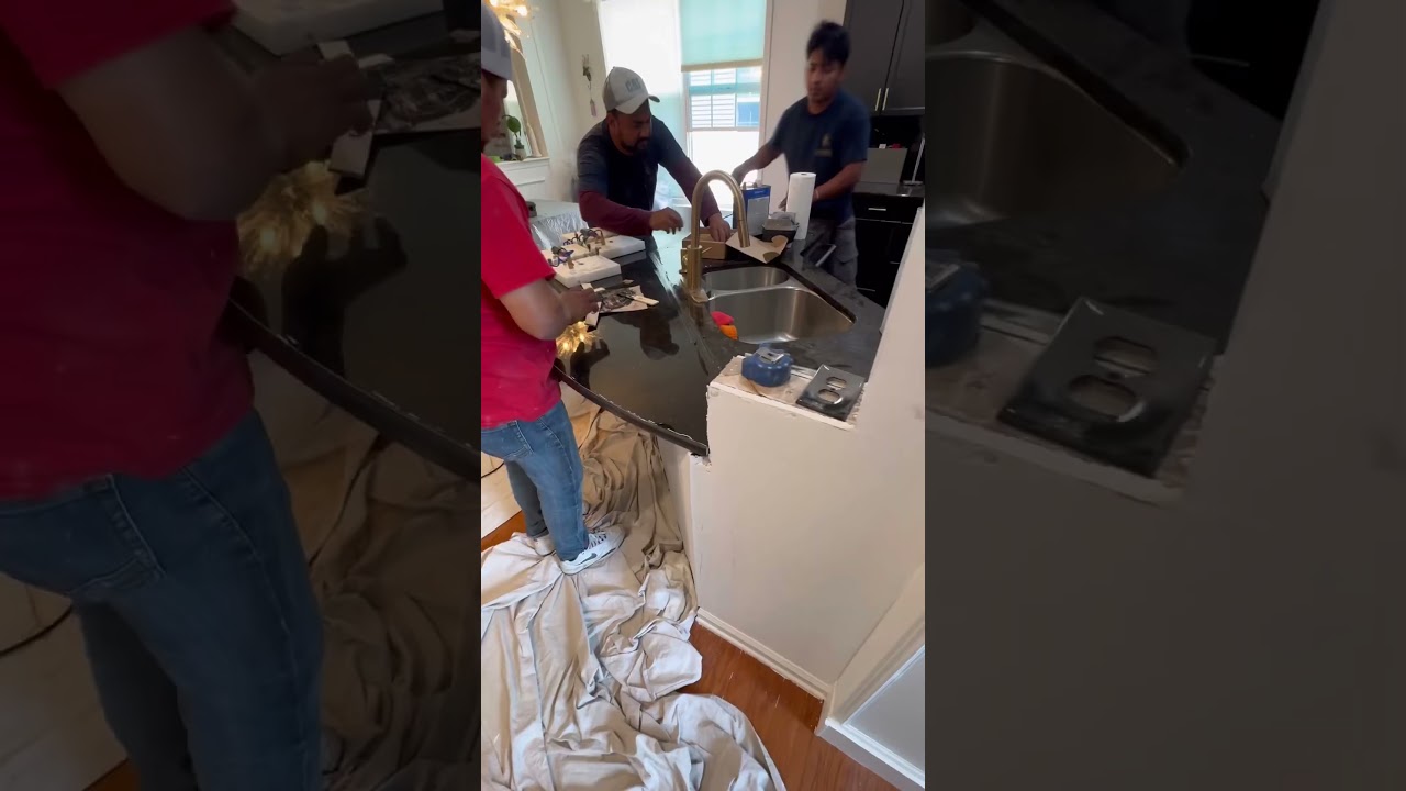 How To Extend Granite Countertop | Clean Finish, Big Upgrade #Shorts