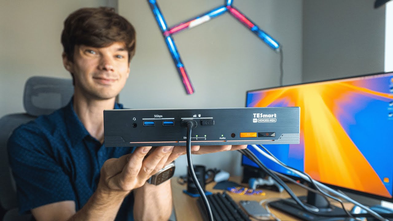 This KVM is a DREAM for Gamers w/ HDMI 2.1, 4K, GSync, ALLM, and More | TESmart HDK202-M24