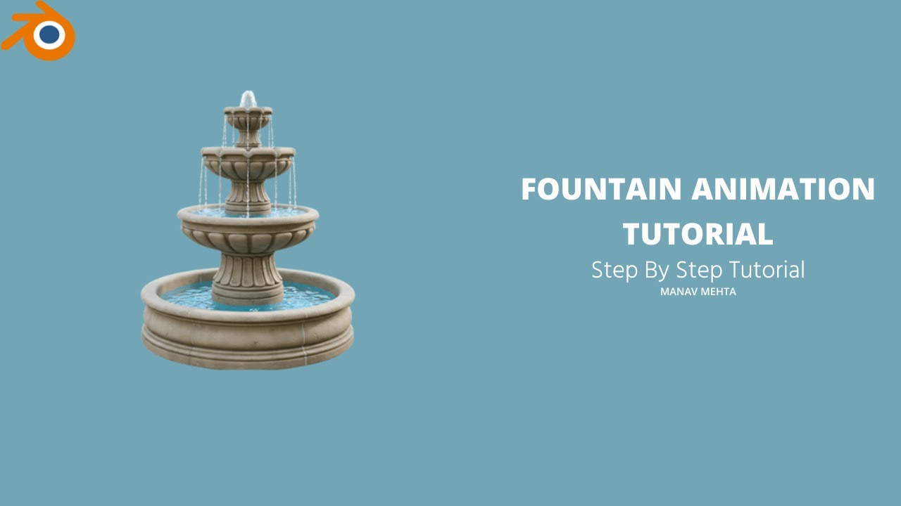 Fountain Animation Tutorial in Blender | Under 3 Minutes I Lets Animate #346