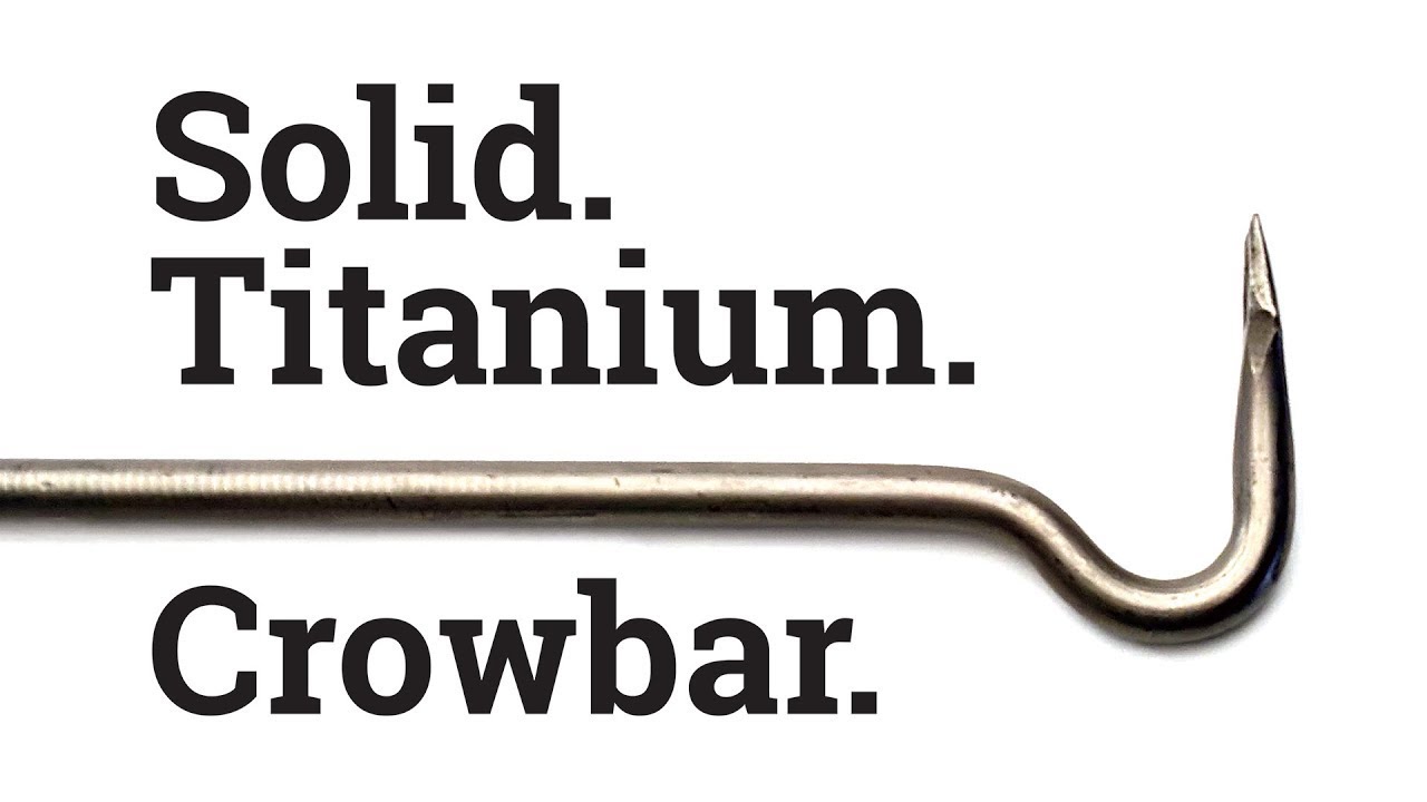 1-minute short: $80 Solid Titanium Crowbar From Russia