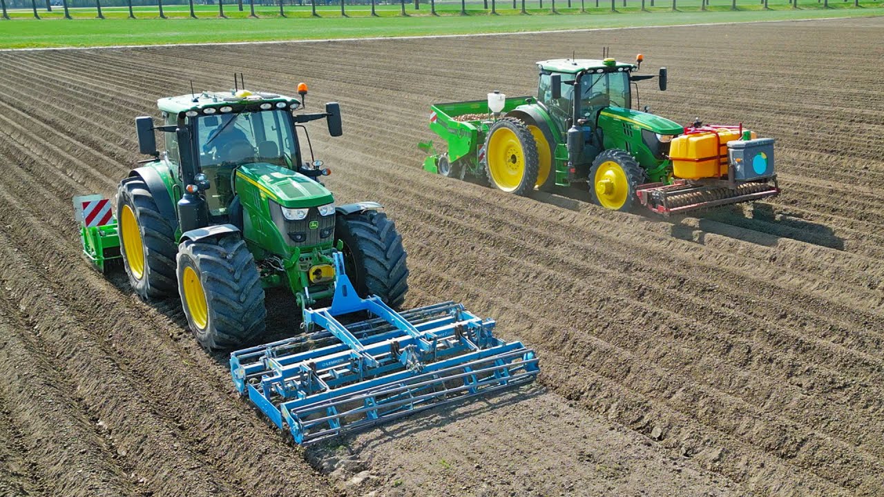 Planting Potatoes | John Deeres + AVR + Lemken + Steyr | 2025