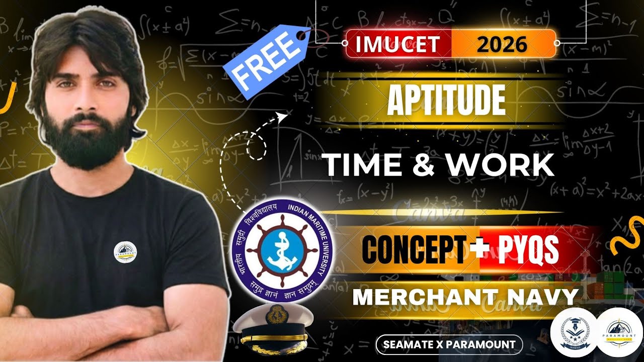 IMU CET 2026 Aptitude 🔥| Time  & Work |Class 6 | PYQs Solved | Quants and Reasoning for IMU