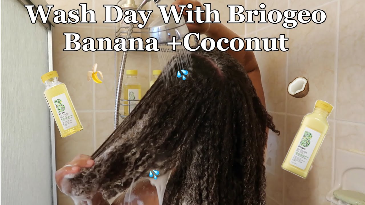 Wash Day With Briogeo Banana + Coconut Nourishing Superfood | Natural Hair