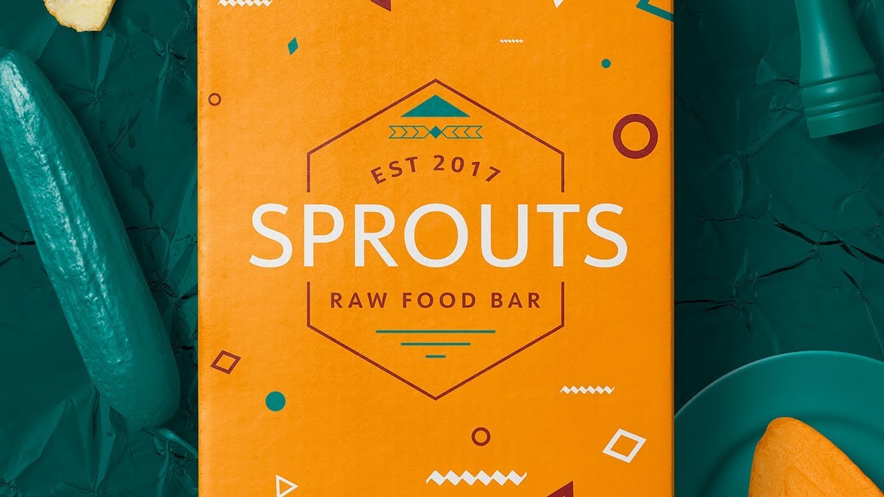 PHOTOSHOP AND ILLUSTRATOR TUTORIAL | How to Create a Raw Food Bar Branding Mockup