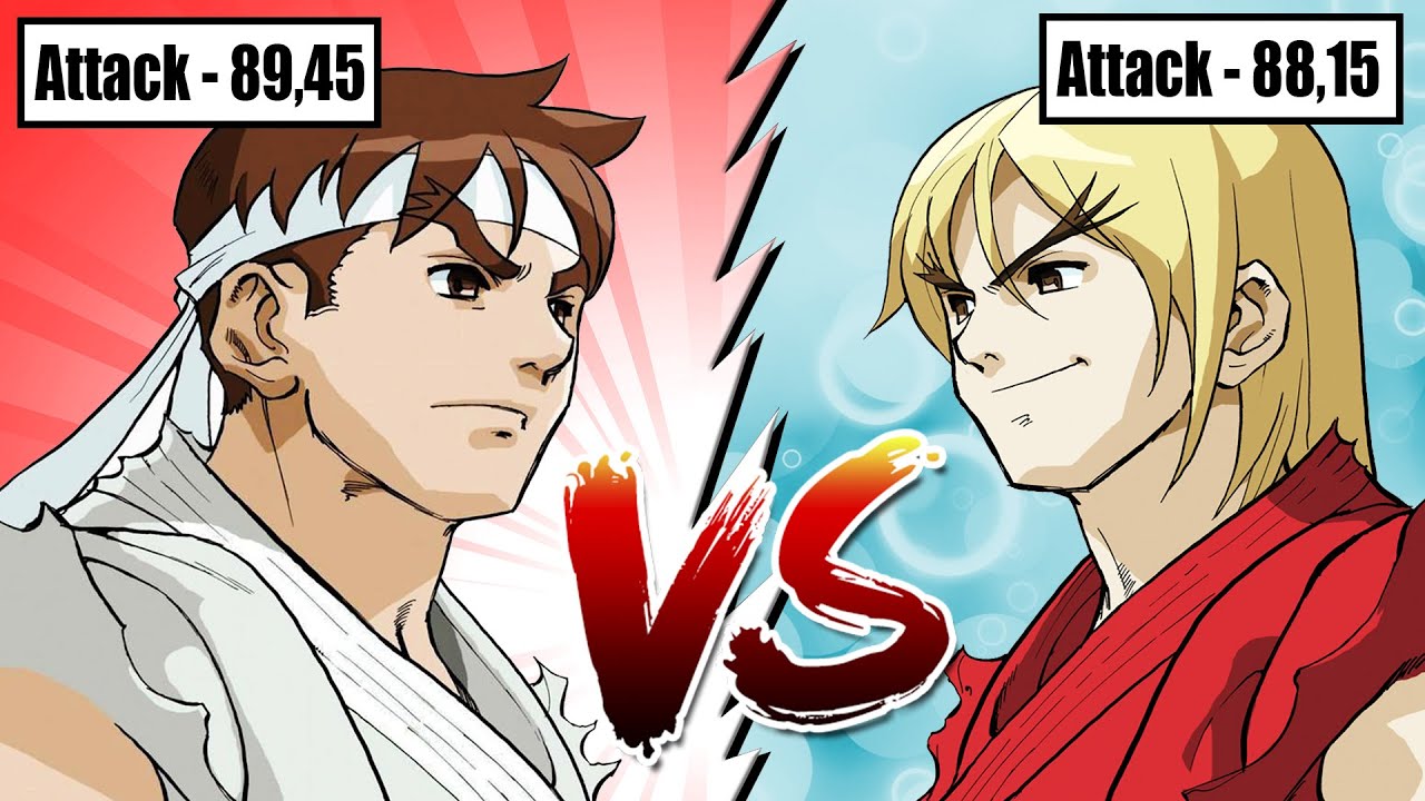 Ryu Vs Ken – Provando quem é o MAIS FORTE (c/ Números)