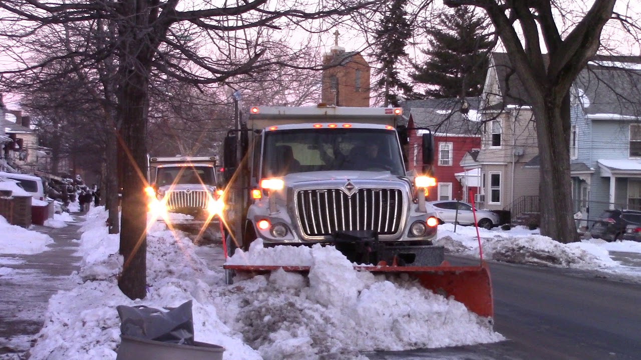Kearny DPW Conducting Snow Removal on Davis Avenue