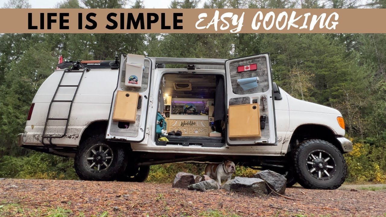 Lake Washed Out The Road + Cooking a Fast Camp Stove Meal | BACKCOUNTRY VAN LIFE