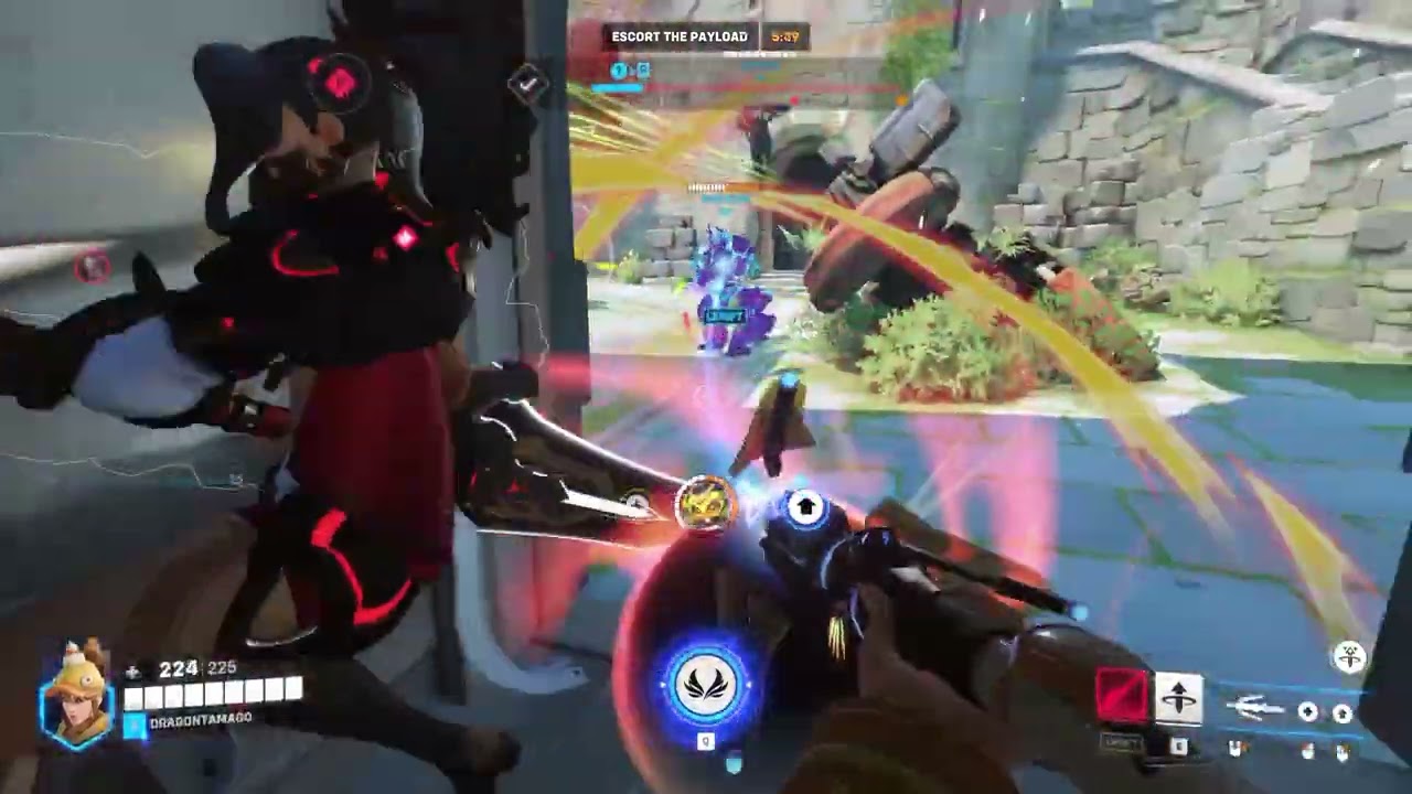 Overwatch2: Mercy gameplay Eichenwalde (no commentary)