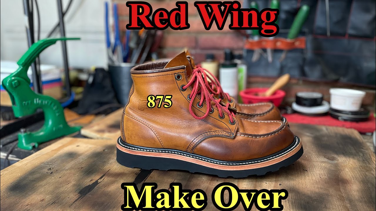 Red Wing 875 Resole/ black leather storm welt