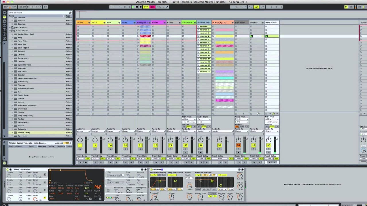 Ableton Master Template: Reverb Utility  | Ableton Tutorial | Ultimate Master Template