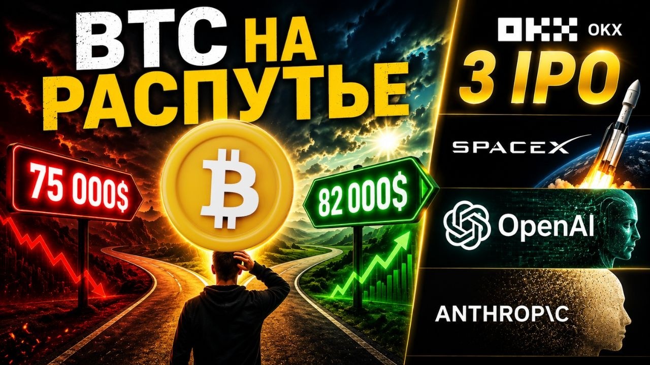 SHORT ИЛИ LONG СЕЙЧАС ПО BTC? СРАЗУ ТРИ МАСШТАБНЫХ PRE-IPO SpaceX, Open AI И Anthropic НА OKX!