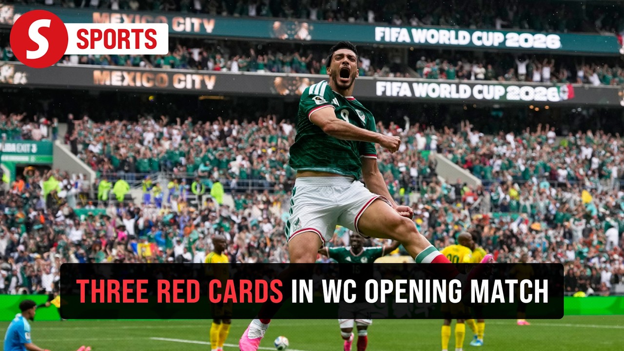 Three red cards mar opening World Cup match between Mexico and South Africa