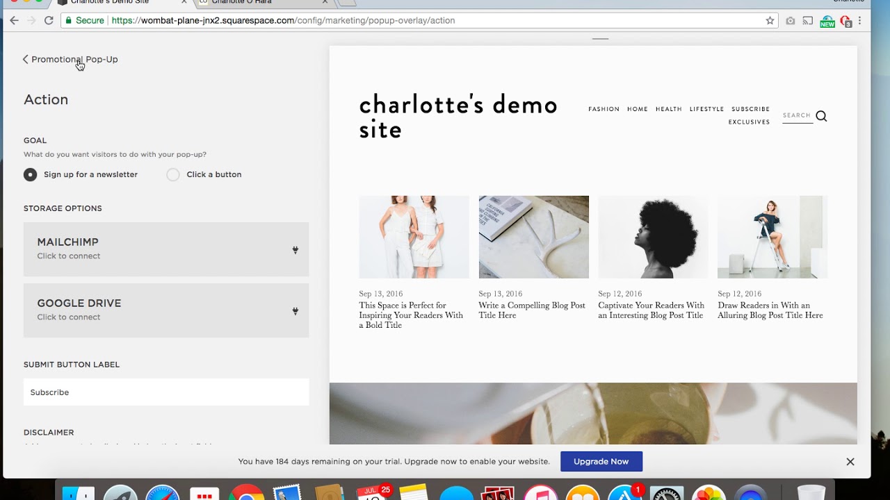 ADD AND STYLE A SQUARESPACE POPUP | Customize Squarespace pop-up