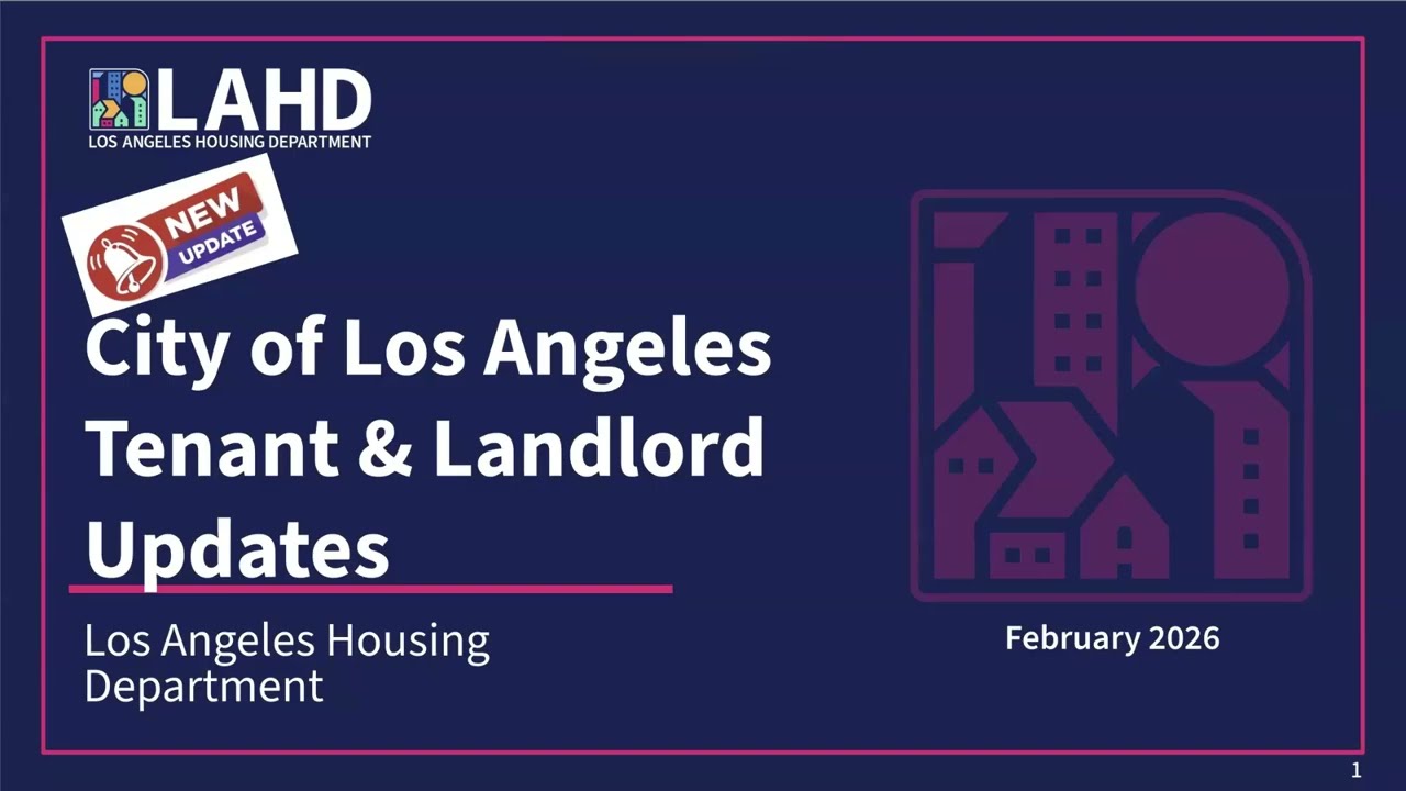 City of Los Angeles Updates for Tenants and Landlords