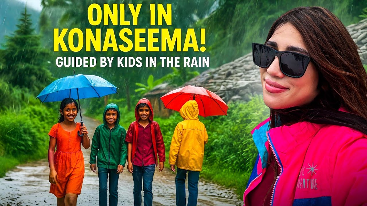 Only in Konaseema! Kids Guided Me in the Rain