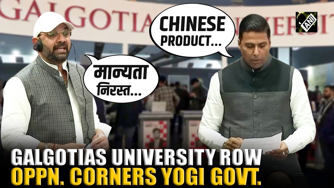 Opposition corners Yogi govt on Galgotias University issue in UP Assembly | Chinese Robodog Row