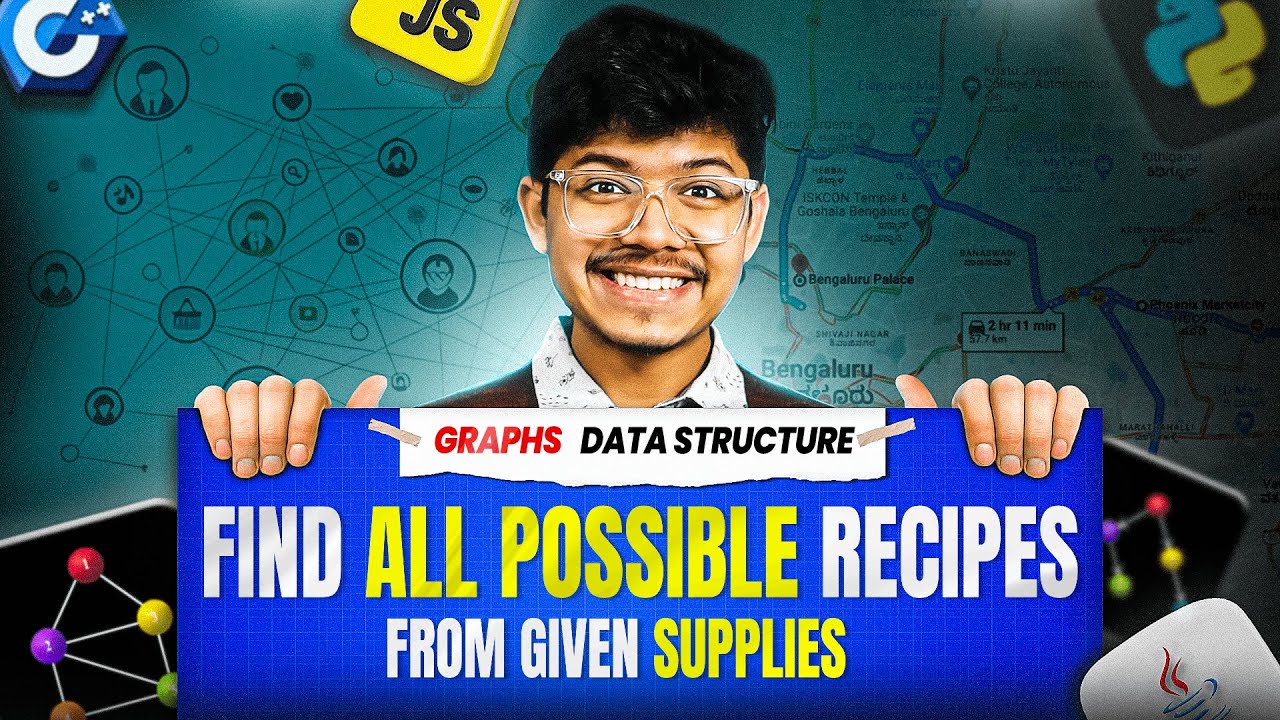 2115. Find All Possible Recipes from Given Supplies | Topological Sort