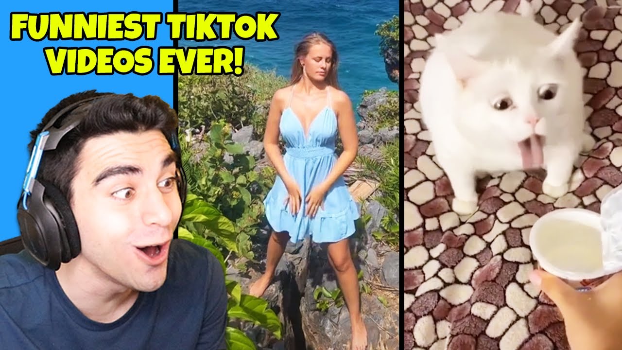 РЕАКЦИЯ НА САМЫЕ СМЕШНЫЕ ВИДЕО TIKTOK ЗА ВСЮ ЖИЗНЬ! - *НЕ* челлендж «Попробуй не засмеяться»