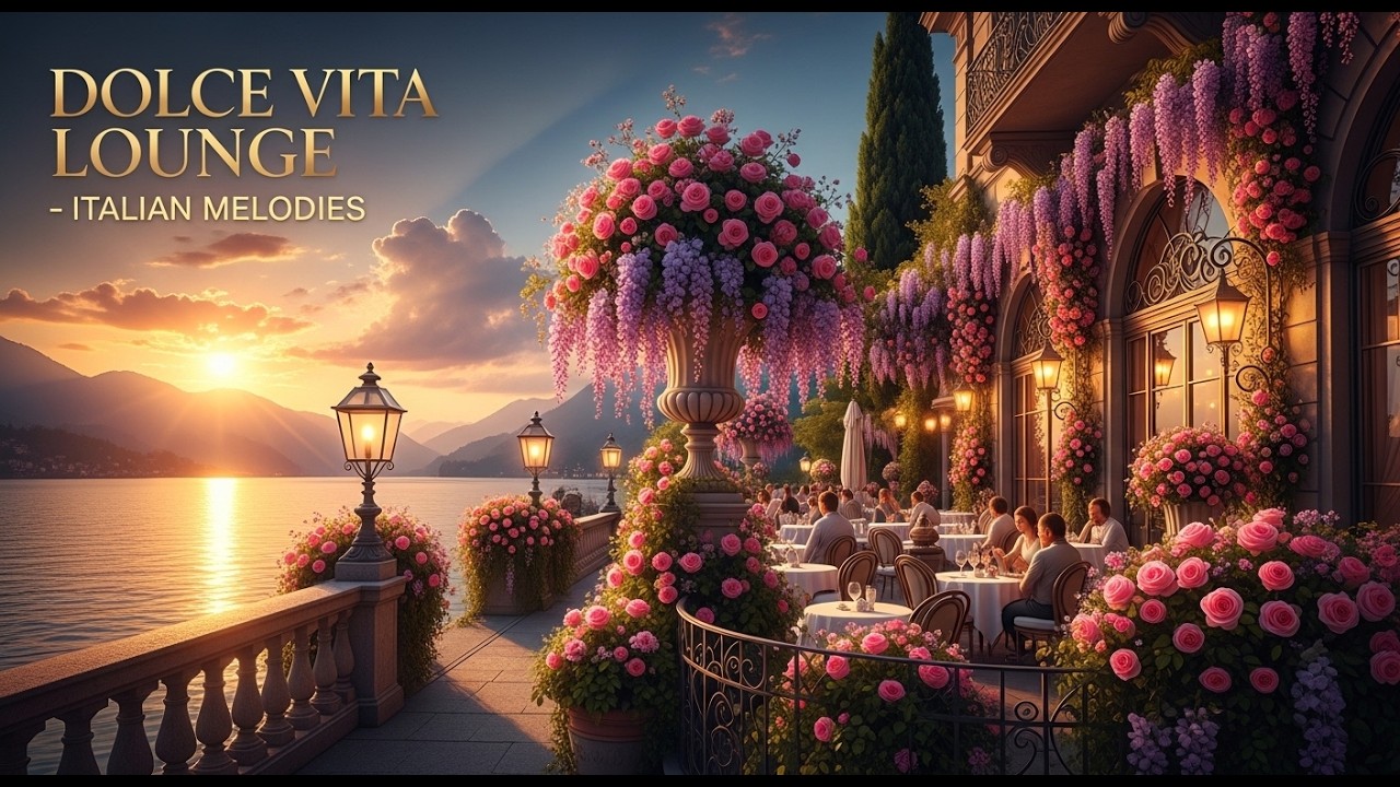 Relaxing Italian Cafe Music – Romantic Countryside & Slow Living Vibes