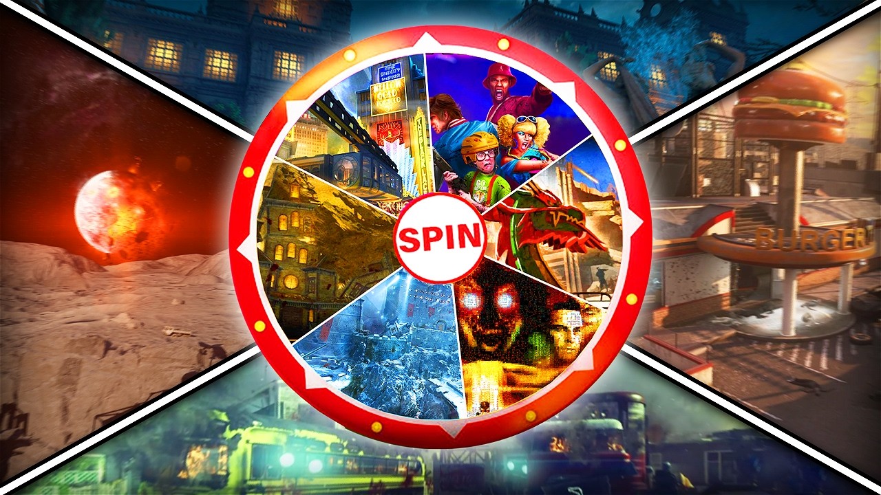 Spin a Wheel, Beat a Random COD Zombies Easter Egg (5 MAPS)