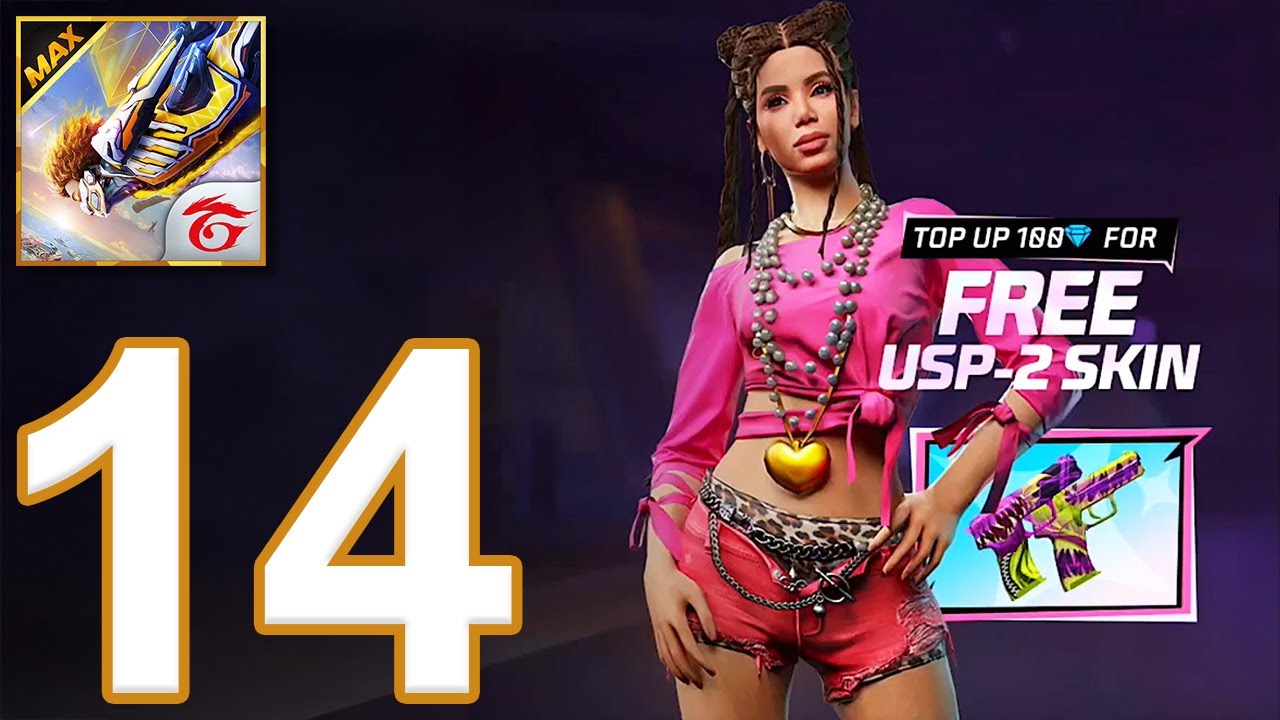 Free Fire Max - Gameplay Walkthrough Part 14 - Top Up Offer and Lone Wolf (iOS, Android)