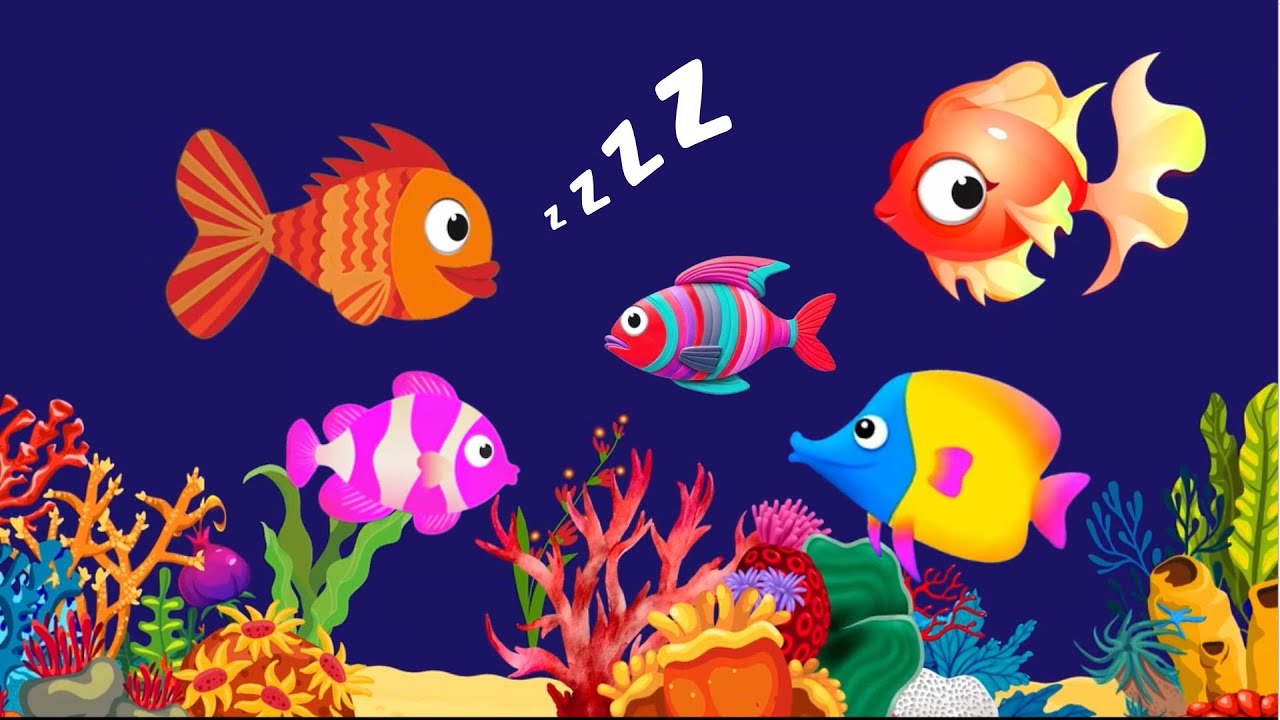 Bedtime Lullaby for Babies, Kids & Parents 😍 Animation🐟Fish lullaby🐟Calming Fishes #227  #babysle