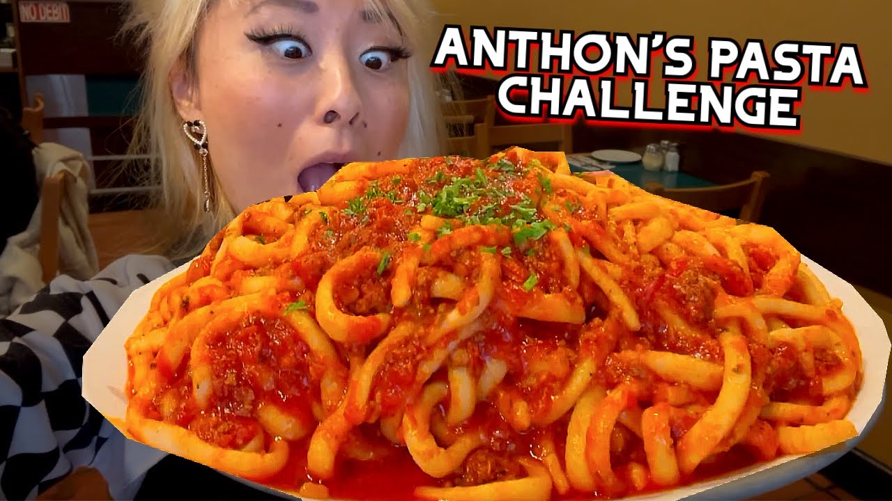 Anthon's Pasta Challenge at Anthon's Pasta Bar in Vancouver, BC!! #RainaisCrazy